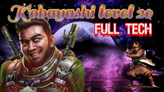 War Commander Kobayashi Level 20 Full Tech.