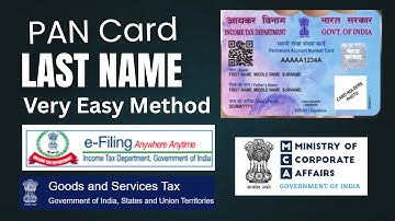 Find PAN Card Last Name