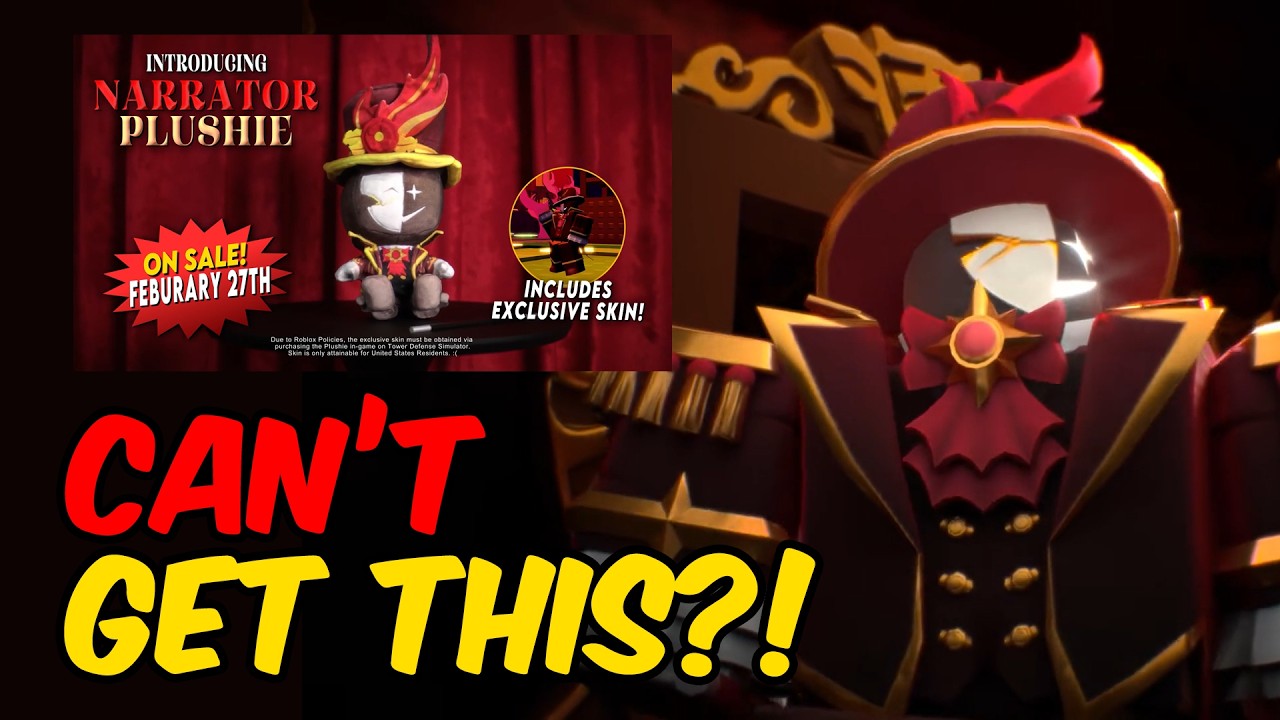 THIS IS SO UNFAIR (NARRATOR SKIN) | Tower Defense Simulator | ROBLOX