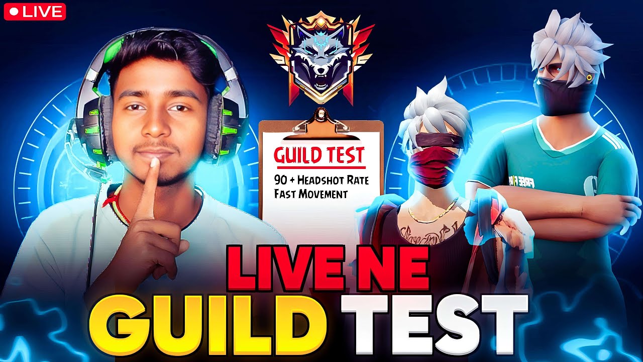 ️FREE FIRE LIVE 1 VS 1 GUILD TEST 🔥FF LIVE GUILD TEST #shorts # ...