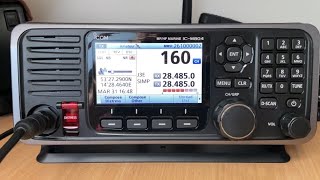 SP1B - MF/HF Maritime Radio Icom IC-M804 - QSO on amateur 10 meter band