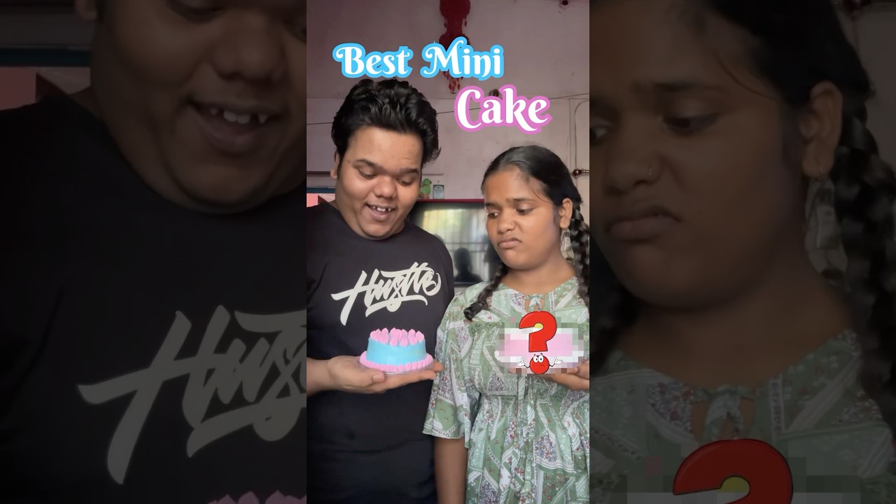 MY Sister Vs Me : Who will make the best Mini Cake / Bento Cake #shorts