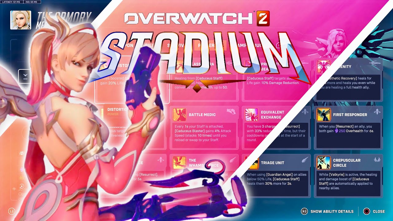 Playing Mercy OVERWATCH 2 STADIUM MERCY CONSOLE GAMEPLAY: Playing Mercy in Third ...