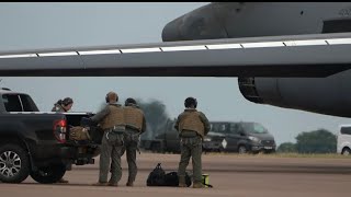 B-1 Lancer Start Up - Departure - RAF Fairford