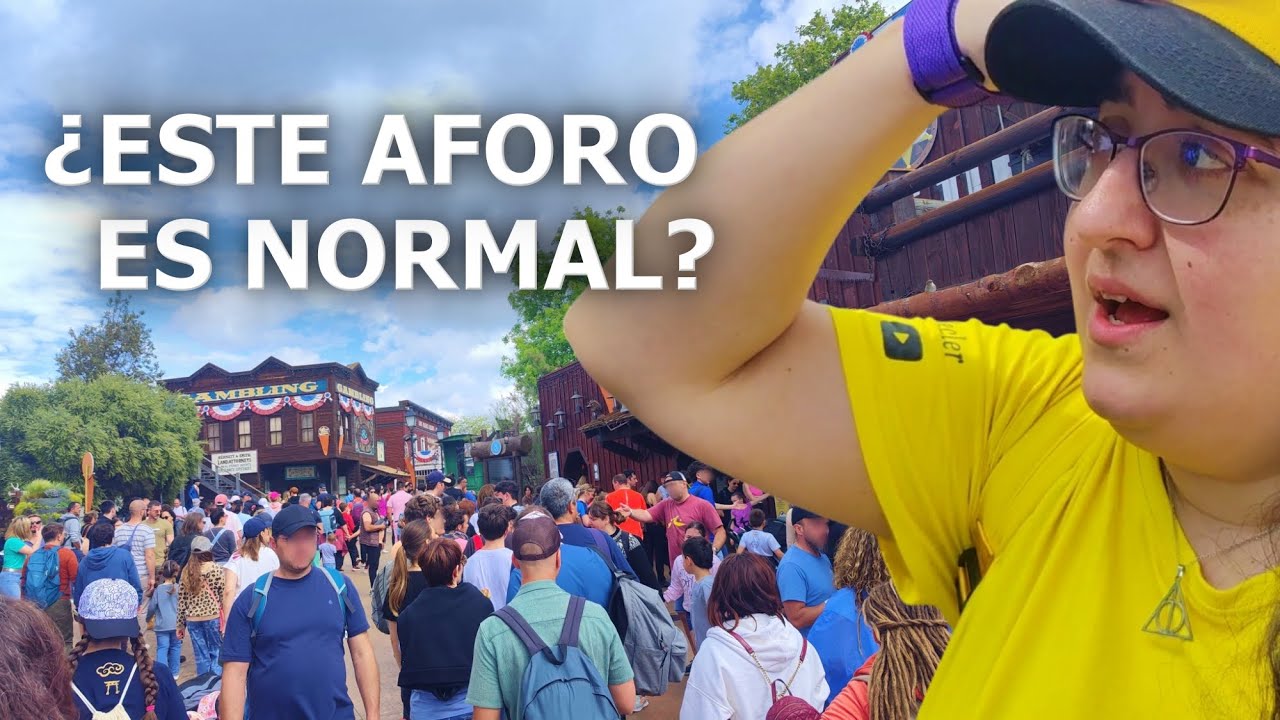 En PortAventura hay casi 3 HORAS de cola ENTRE SEMANA 🥲❌