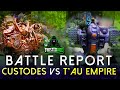 New Tau vs Custodes Warhammer 40k Battle Report  ( New Codex )