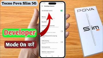 How to enable developer option in Tecno Pova Slim 5G, Tecno Pova Slim 5G Developer Option Settings