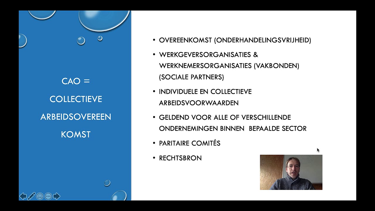 Collectieve arbeidsovereenkomst (CAO) (extra uitleg) - YouTube