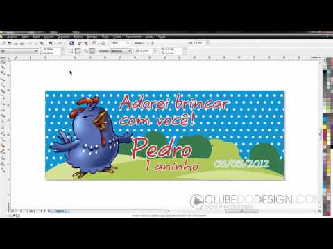 Criando e imprimindo lembrancinhas de festa da Galinha Pintadinha no CorelDRAW X6