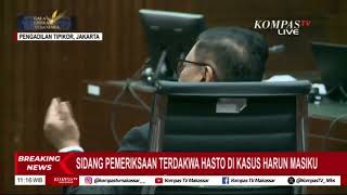 Sidang Pemeriksaan Terdakwa Hasto Kritiyanto Di Kasus Harun Masiku Di Pengadilan Tipikor 2