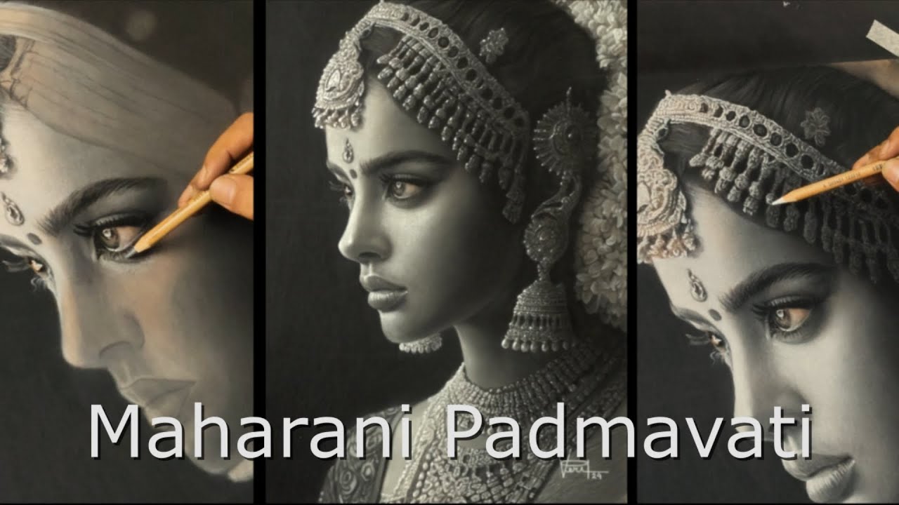 ✨DRAWING MASTER SKILL! 🎉The Maharani Padmavati Queen 