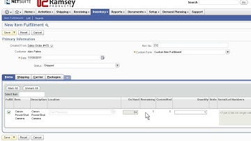 NetSuite Demo: Promote to Order to Invoice