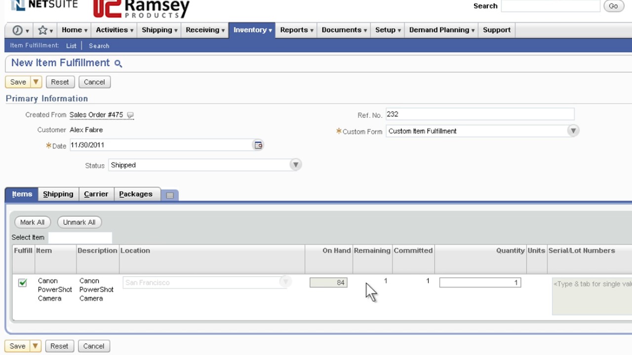 NetSuite Demo: Promote to Order to Invoice - YouTube