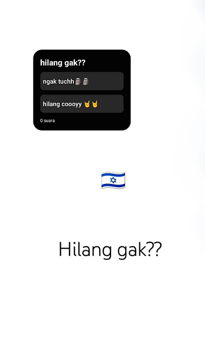 hilang gak #samasamabelajar