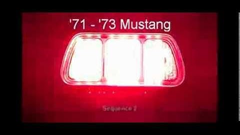 1971 - 1973 Mustang Sequential LED Tail Lights by Easy Performance Products