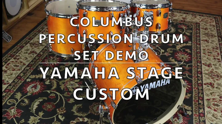 Columbus Percussion Demo: Yamaha Stage Custom, Honey Amber