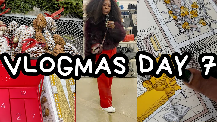 Vlogmas Day 7 | Christmas Decor & Gift Shopping + Festive Unboxing & Advent Surprises