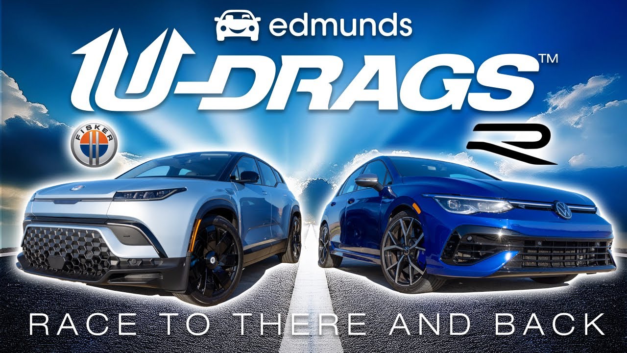 U-DRAGS RACE: Volkswagen Golf R vs. Fisker Ocean | Quarter Mile, Handling & More