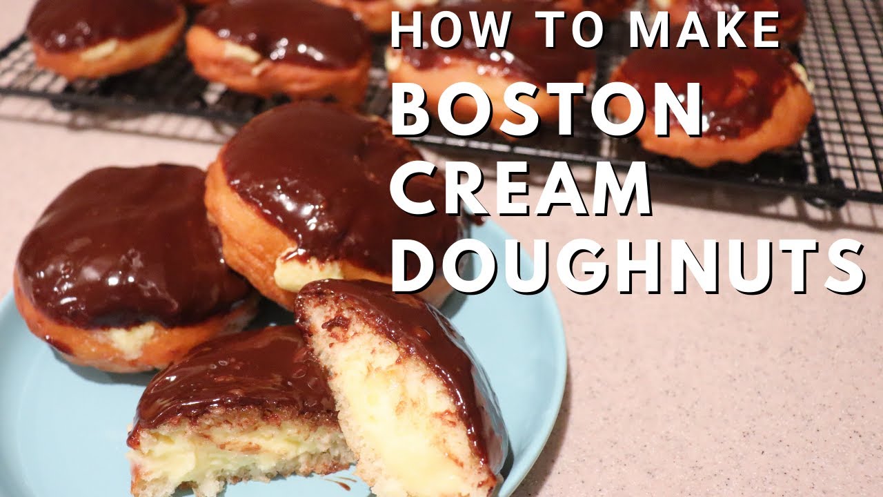Boston Cream Doughnuts