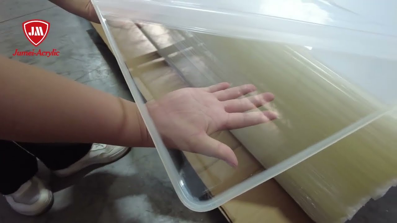 Jumei clear acrylic sheet with PE FILM