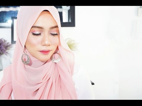 Simple Hijab tutorial with Earrings - YouTube