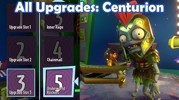All Upgrades: Centurion - Loads of Variants PvZ Gw2 Mod