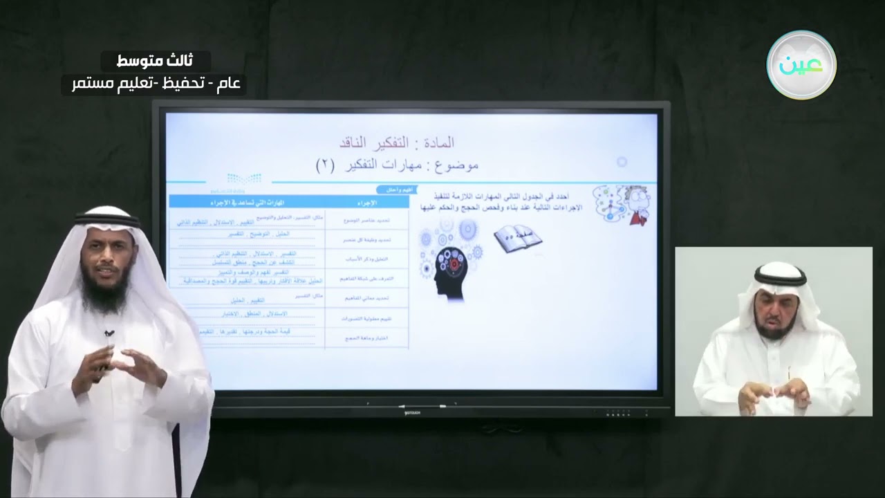 مهارات  التفكير الناقد 2   التفكير الناقد   ثالث متوسط