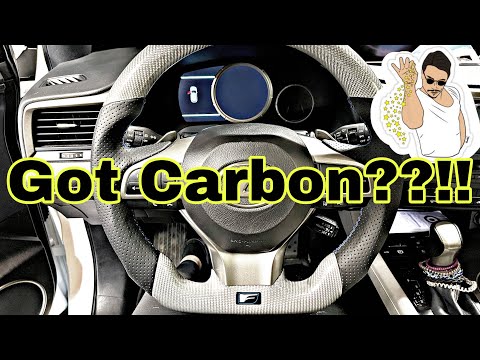 Lexus RX450H Carbon Fiber Steering Wheel Install DIY