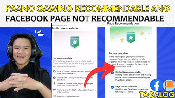 PAANO GAWING RECOMMENDABLE ANG FACEBOOK PAGE NOT RECOMMENDABLE SA FACEBOOK PAGE | TAGALOG TUTORIAL