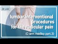 The technique of  lumbar transforaminal injection for radicular pain  c arm medley series 3