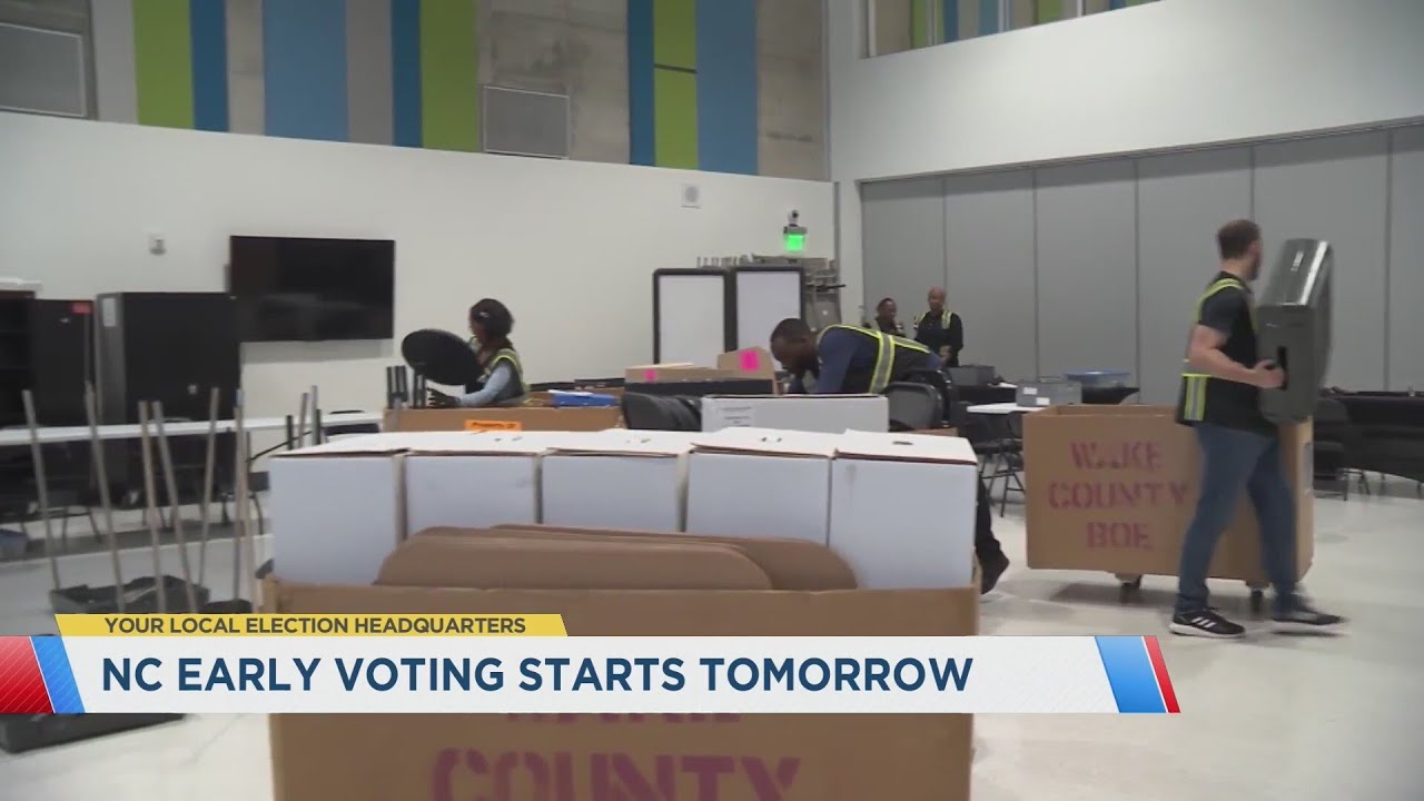 Early voting in North Carolina starts on Thursday - YouTube