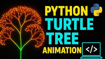 Amazing Tree Animation with Python Turtle Graphics | Python Project | CodeGenX