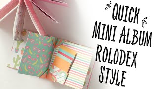 How To Make A Rolodex Style Mini Album: Scrapbooking Project