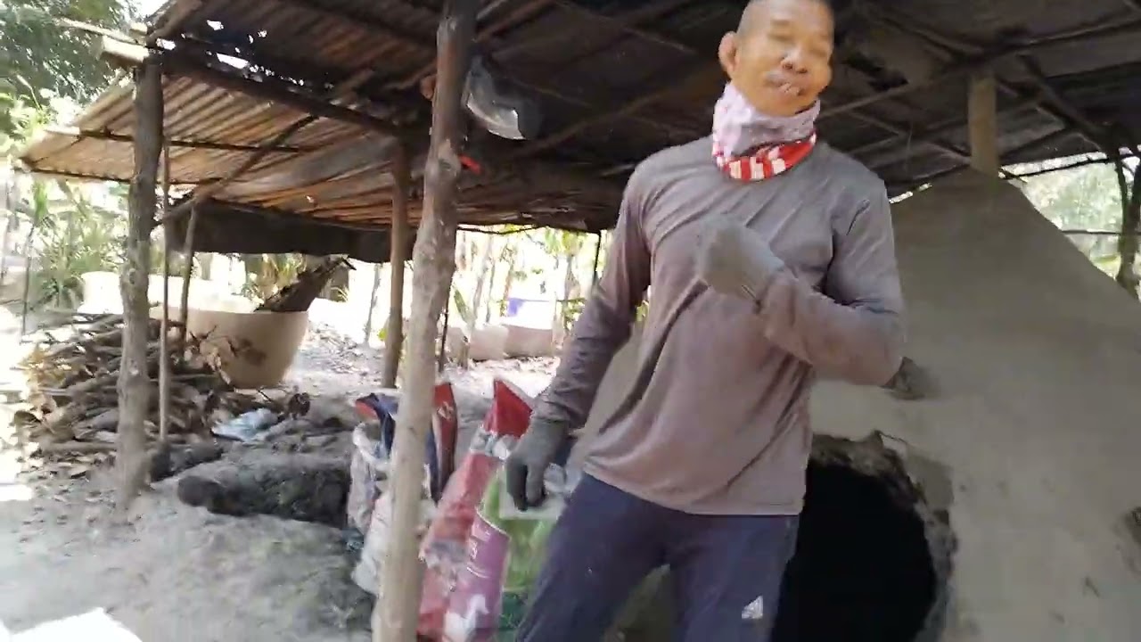 เผาถ่านเตาดิน เตาโบราณ ใหญ่มาก