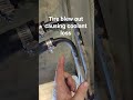 tire blew off the coolant lines