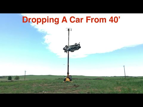 Car Drop from 40 feet #shorts #short #kia