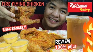 HONEST REVIEW!! RICHEESE FIRE FLYING CHICKEN - YOU MUST TRY IT, GENK 🔥🔥