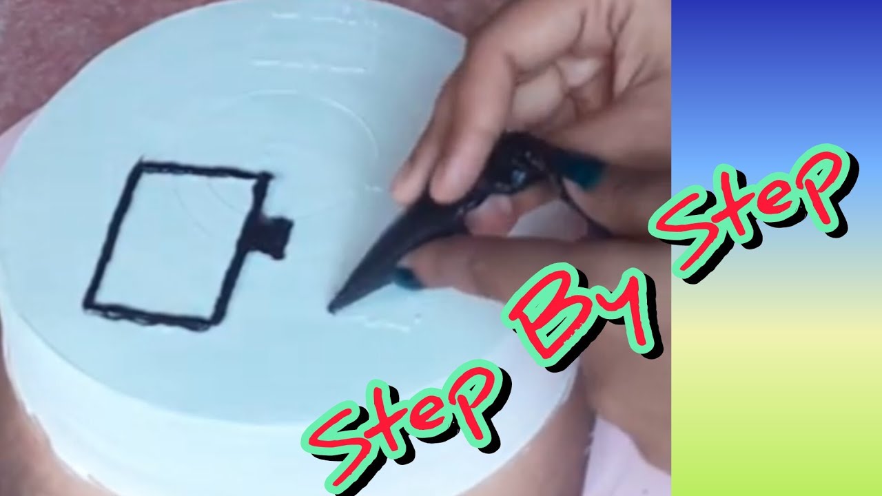 Computer Theme Cake Design | In Bengali | কম্পিউটার থিম কেক