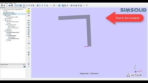 Altair SimSolid VNL03 Lateral Buckling of a Right Angle Frame