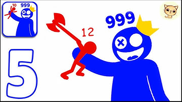 Stick War Hero Tower Defense - Gameplay Walkthrough Part 5 Level 49-55 Rainbow Friends (iOS,Android)