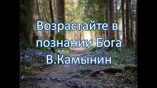 Возрастайте в познании Бога. В.Камынин. Беседа. Проповедь. МСЦ ЕХБ.