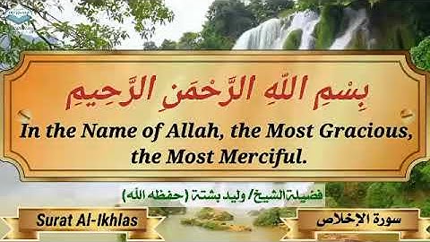 سورة الإخلاص الشيخ وليد بشتة