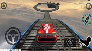 Impossible Stunt Car Tracks 3D Red Vehicle Driving - Android GamePlay 2019 screenshot 4