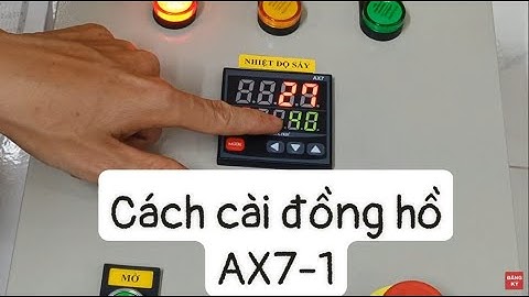 Hướng dẫn sử dụng đồng hồ nhiệt Hanyoung AX7-1A