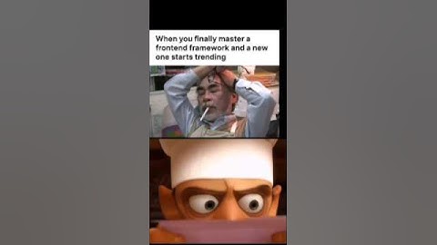 When you master a JavaScript framework and a new one starts trending #frontenddev #javascript