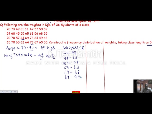 Frequency Distribution Statistics Hindi Youtube
