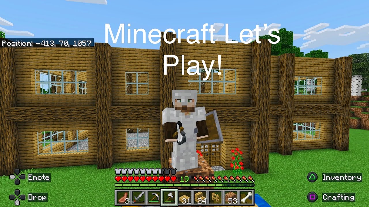Minecraft Lets Play Ep2 - A better home - YouTube
