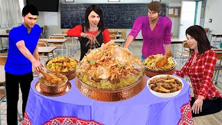 College Students Party Chicken Mutton Biryani Street Food Hindi Kahaniya Moral Stories Comedy Video