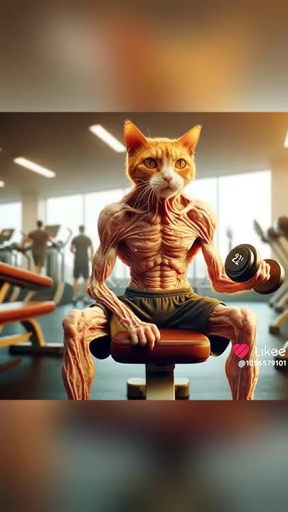 худой котик и синий котик - YouTube