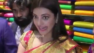 కాజ‌ల్ ఆగ‌ర్వాల్ అల్ల‌రి చూడండి Heroine Kajal Aggarwal in shopping | Kajaja in Tirupati